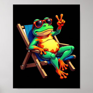 Poster Sinal de paz do sapo — Verão