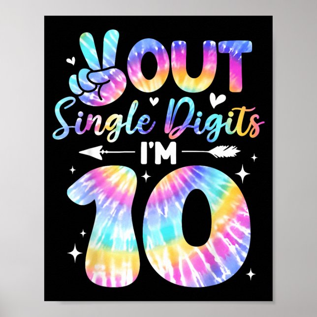 Poster Sinal de Paz Duplos Dígitos 10º Aniversário Para M (Frente)