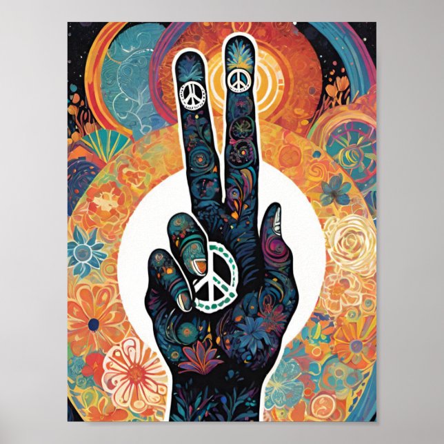 Poster Sinal de Paz entre Flores: Belas Víblias Apenas (Frente)