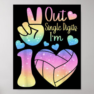 Poster Sinal de Paz Fora de Dígitos Únicos 10 Volei 10º