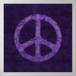 Poster Sinal de Paz Roxo Distante