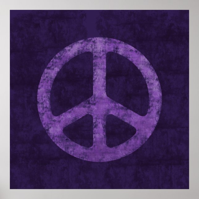 Poster Sinal de Paz Roxo Distante (Frente)