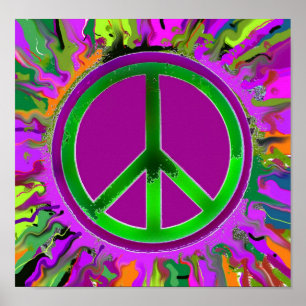 Poster Sinal de Paz SUPER Groovy