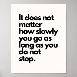 Poster Sinal de pedestal de inspiração diária - Citação m
