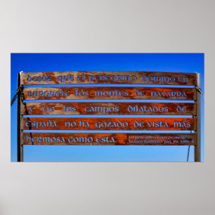 Poster Sinal de peregrino