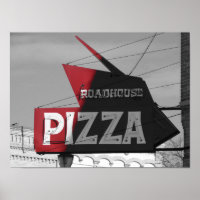 Sinal de pizza da Road House