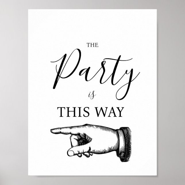 POSTER SINAL DE PONTO DO DEDO DESTA MANEIRA (Frente)