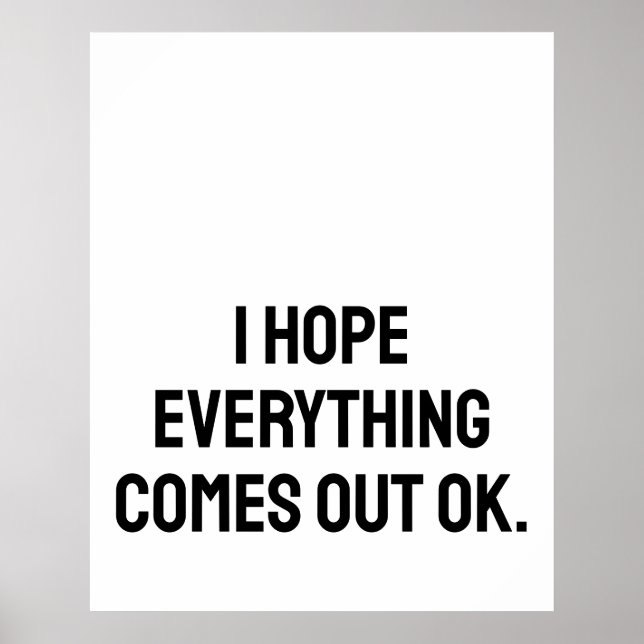 Poster Sinal de Poop Engraçado, Arte Engraçada de Muro Po (Frente)