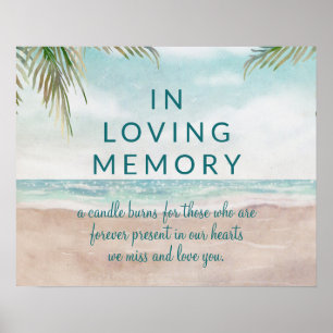 Poster Sinal de Praia Pintada Ilha Brisa em Memória Carin