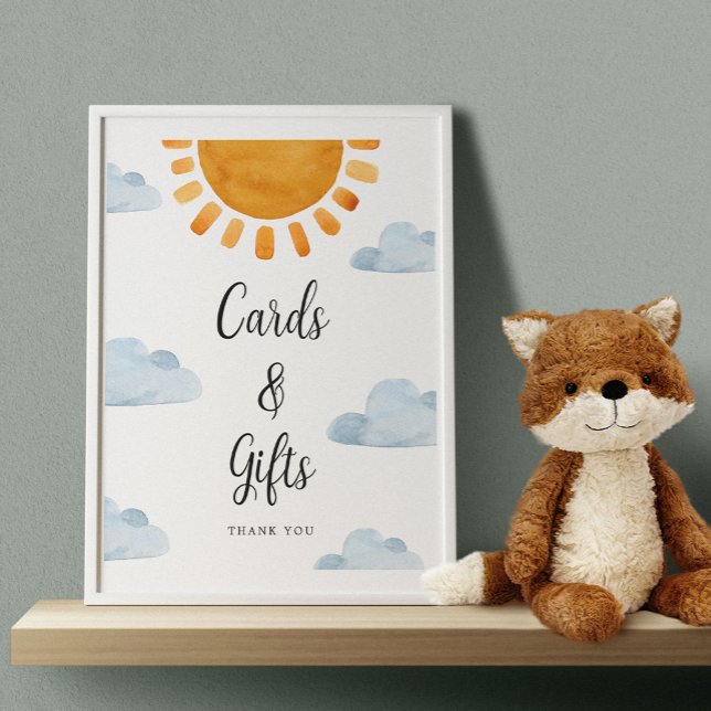 Poster Sinal de presentes e cremes sunshine (Criador carregado)