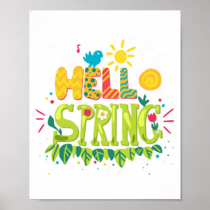 Poster Sinal de Primavera de Boas-vindas, Sinal de Primav