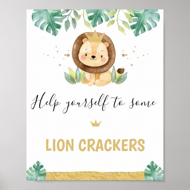 Poster Sinal de primeiro aniversario da Coroa do Rei Leão (Frente)