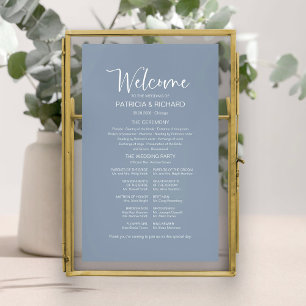 Poster Sinal de Programa de Casamento de Caligrafia Moder