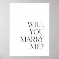 Sinal de Proposta de casamento Imprimível Baixável