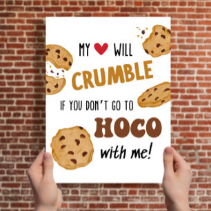Poster Sinal de Proposta de Gravação de Cookies