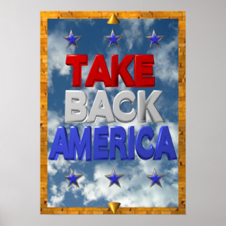 Pôster Sinal de protesto do Occupy America