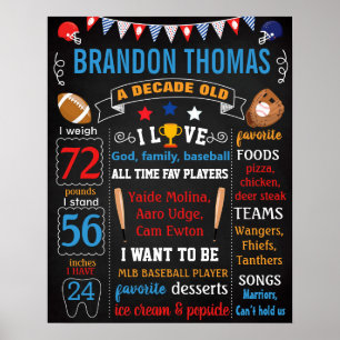 Poster Sinal de quadro de beisebol