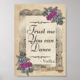 Poster Sinal de Recepção de casamento Russo