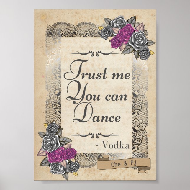 Poster Sinal de Recepção de casamento Russo (Frente)