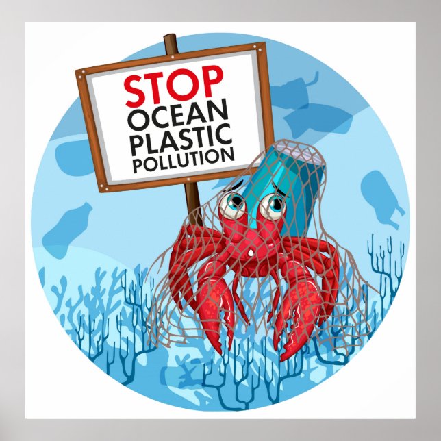 Poster Sinal de retenção do caranguejo (Frente)