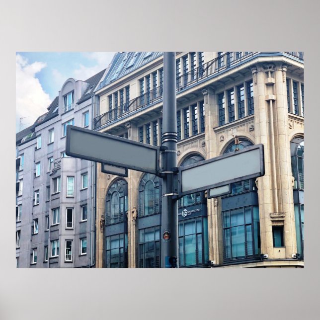 Poster Sinal de rua para nomes personalizados (Frente)