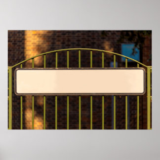 Poster Sinal de rua para nomes personalizados