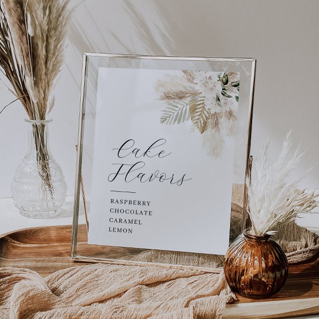 Poster Sinal de sabores de bolos e de verde (Criador carregado)