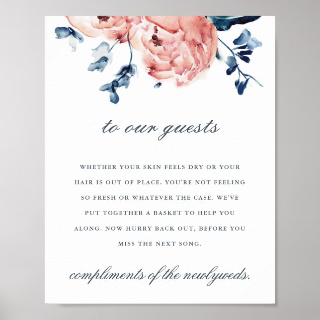 Poster Sinal de sanita Peony (Frente)