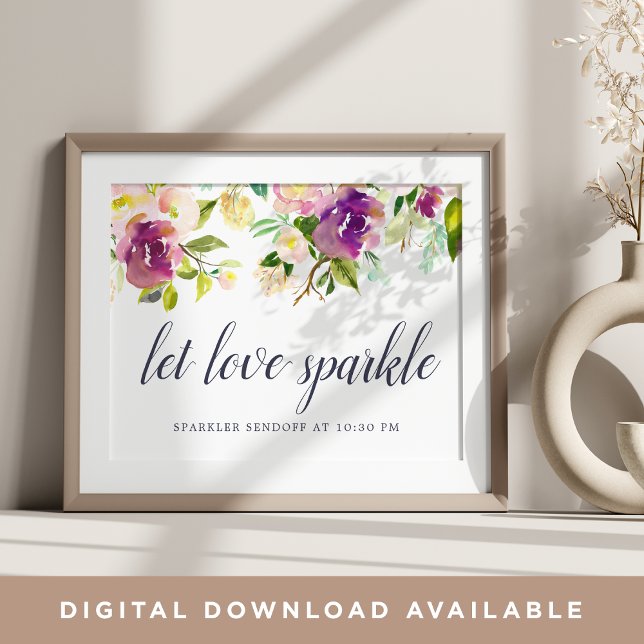 Pôster Sinal de Sendoff do Vibrant Bloom Sparker (Criador carregado)