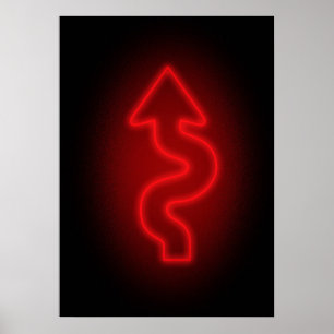 Poster Sinal de setas