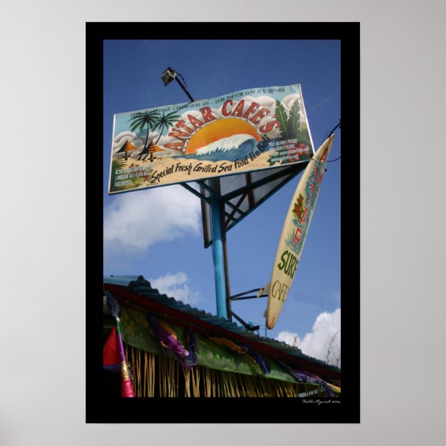 Poster Sinal de surf (Frente)