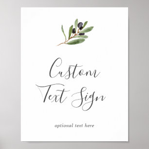 Poster Sinal de Texto Personalizado de Cartas e Ofertas d