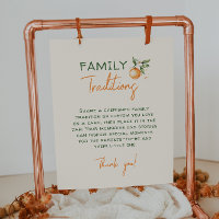 Sinal de Tradições Familiares Cutias Laranja