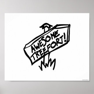 Poster Sinal de Treefort Incrível