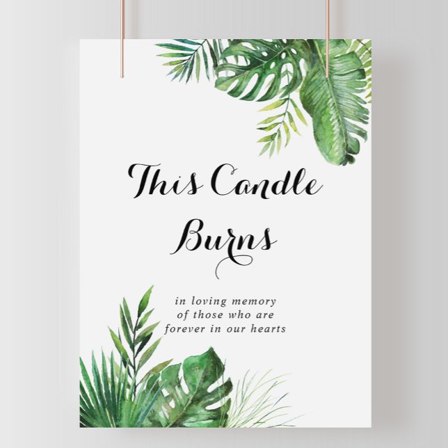 Poster Sinal de Vela Verde Tropical de Destino (Criador carregado)