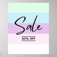 Sinal De Venda A Retalho De 30%, Cartaz De Venda A