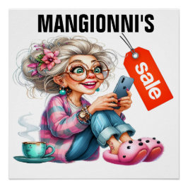 Pôster Sinal de VENDA da loja