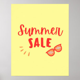 Poster Sinal de venda de verão, final da época de venda