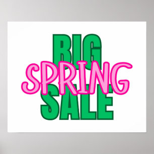 Poster Sinal de venda primavera, cartazes Boutique, Poste