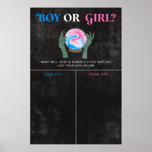 Poster Sinal de Voto do Sexo do Dia das Bruxas