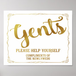 Pôster Sinal do banheiro dos dentes - Sinal do cesto dos 