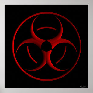 Poster Sinal do Biohazard