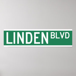 Pôster Sinal do bulevar do Linden
