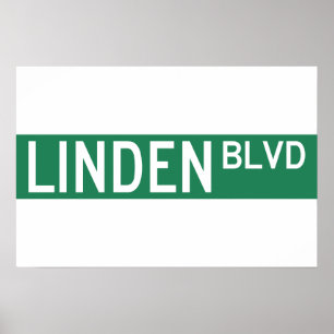 Pôster Sinal do bulevar do Linden