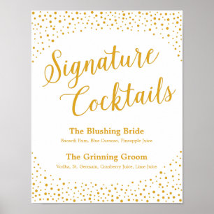 Poster Sinal do casamento - sinal dos confetes do