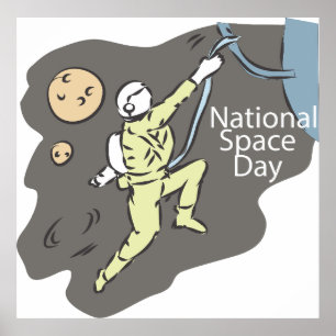 Poster Sinal do Dia Espacial Nacional