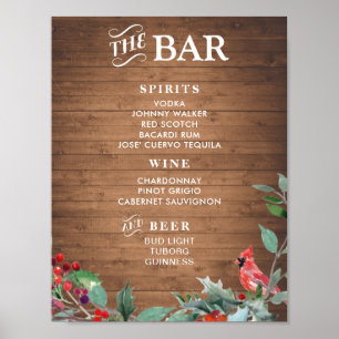 Poster Sinal do menu Bar de música russa bar Feriado