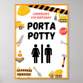 Poster Sinal do Partido da Construção, Aniversário, Pos C