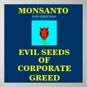 PÔSTER SINAL DO PROTESTO DO CARTAZ DE GMO
