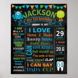 Poster Sinal do quadro de referência da primeira Festa de